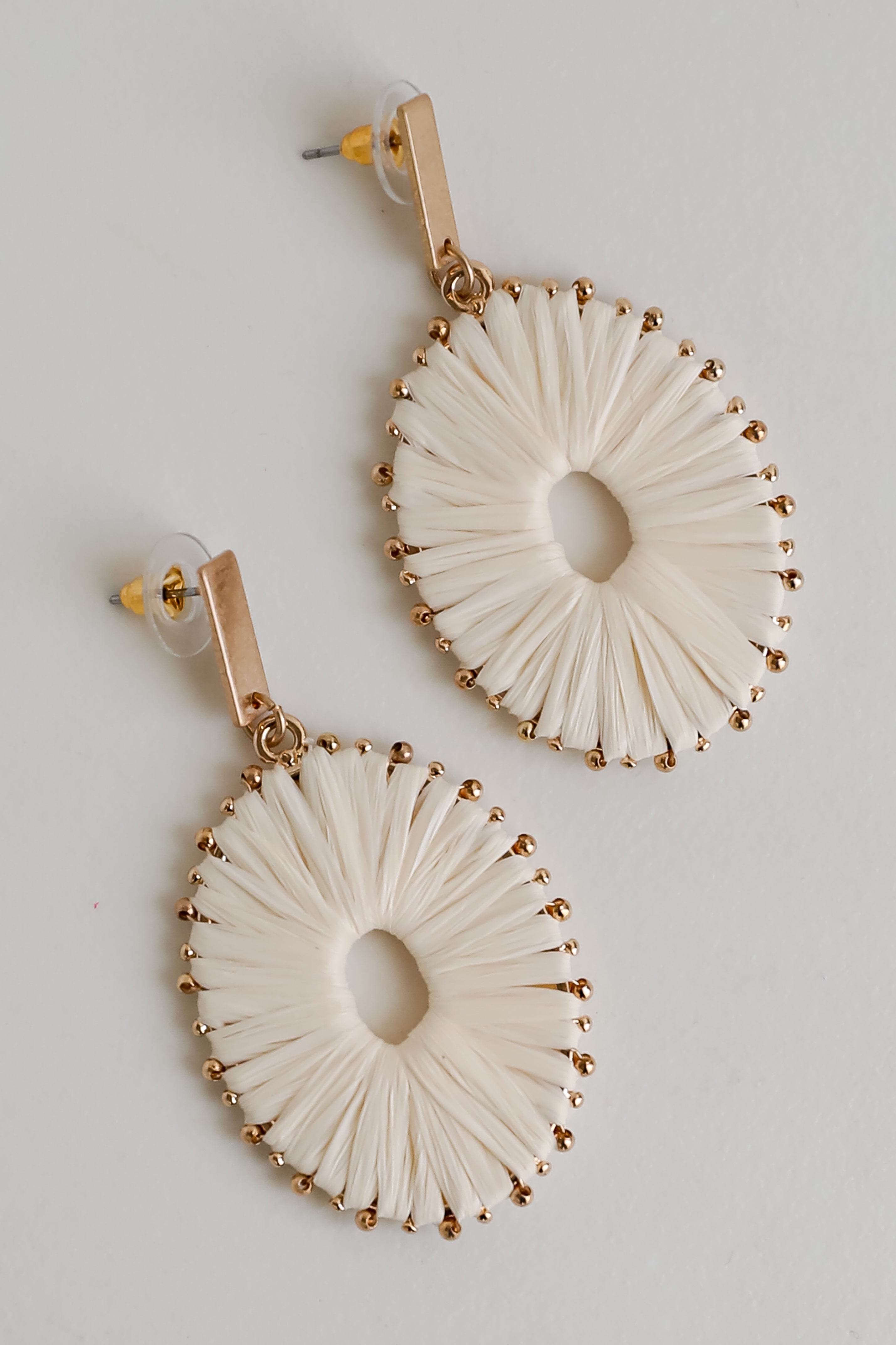 Aspen Straw Statement Earrings