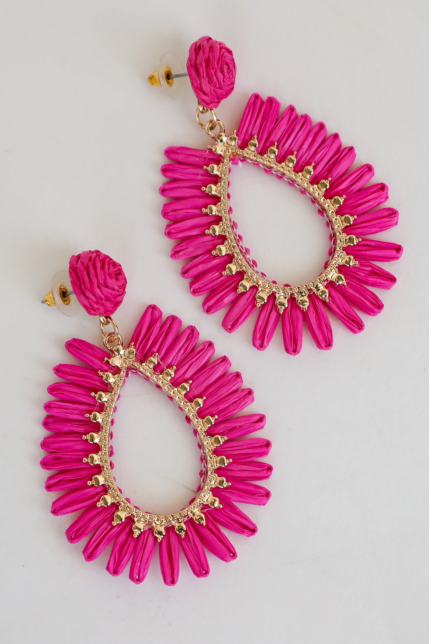 Sadie Straw Statement Earrings