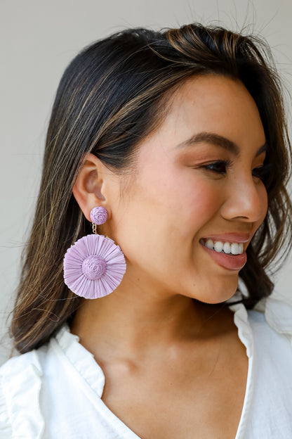 Straw Statement Earrings