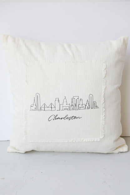 Charleston City Scape Pillow