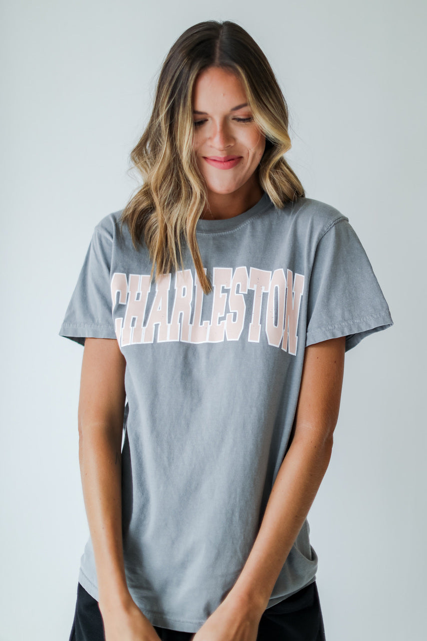 Grey Charleston Graphic Tee