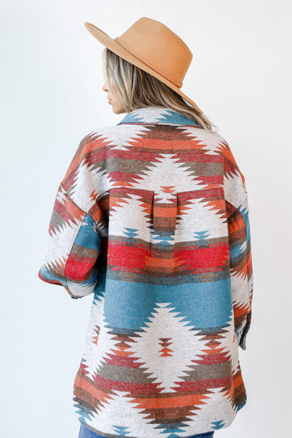 Aztec Shacket back view