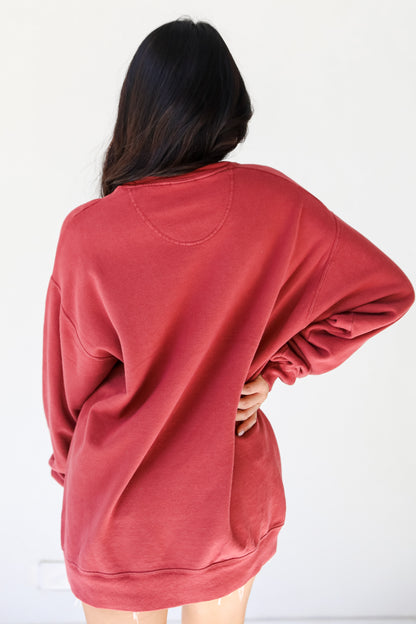 Maroon Charleston South Carolina Pullover back view