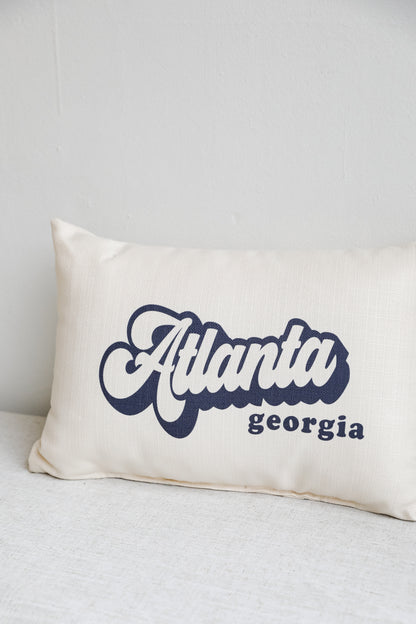 Atlanta Georgia Pillow close up