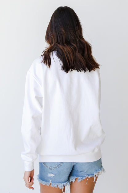 Chop Chop Script Pullover back view