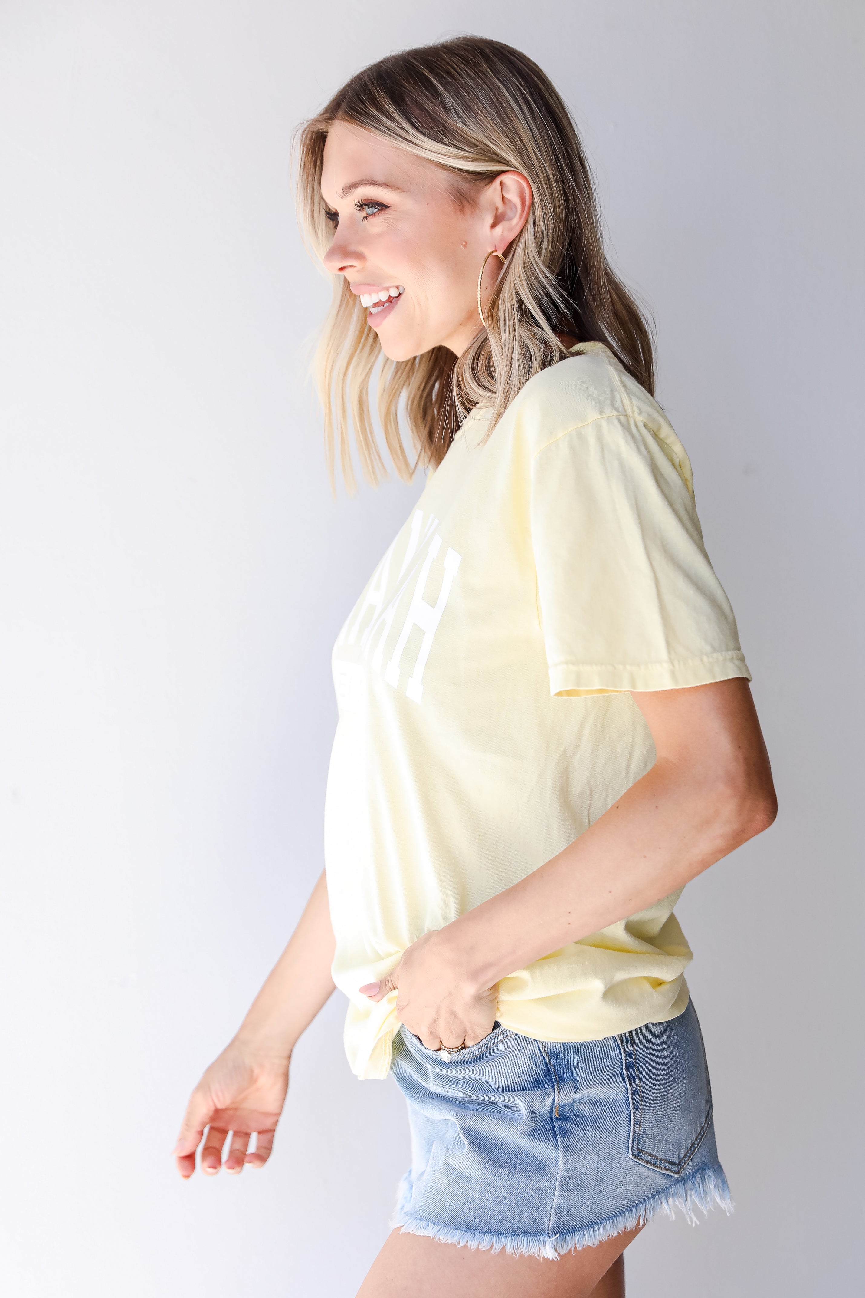 Yellow Savannah Tee side view