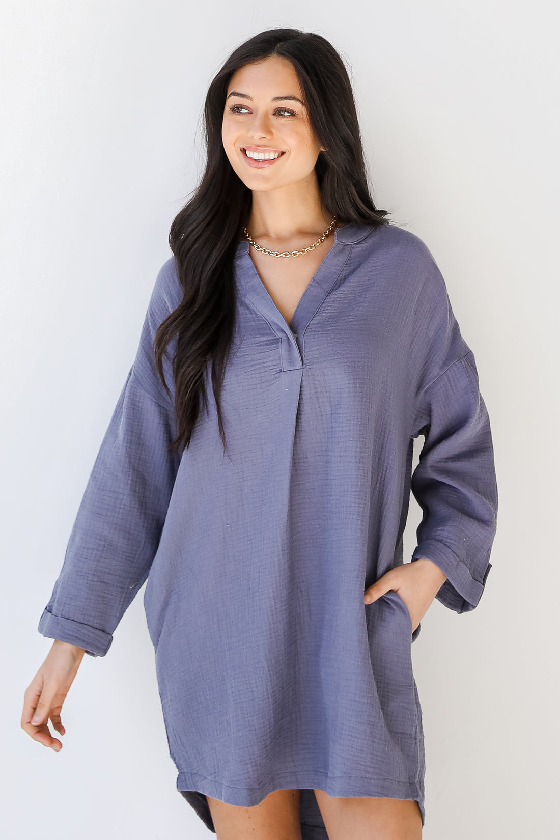 Linen Tunic in denim