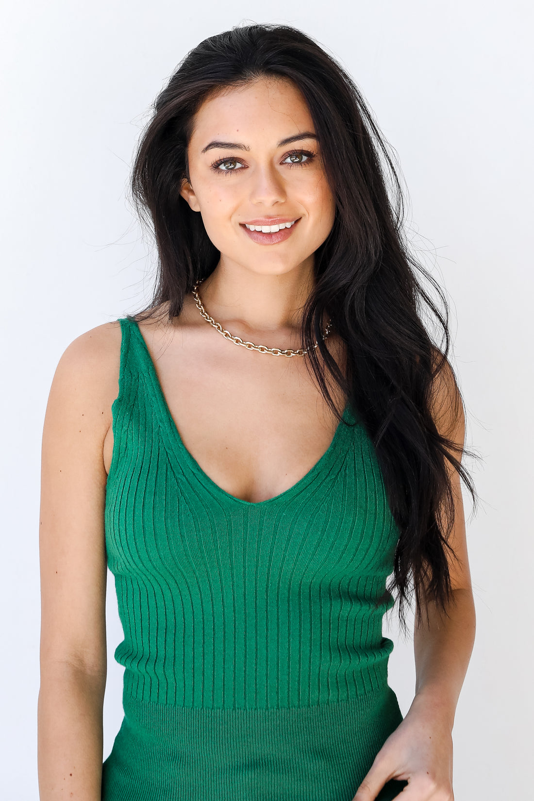 Sweater Tank in green