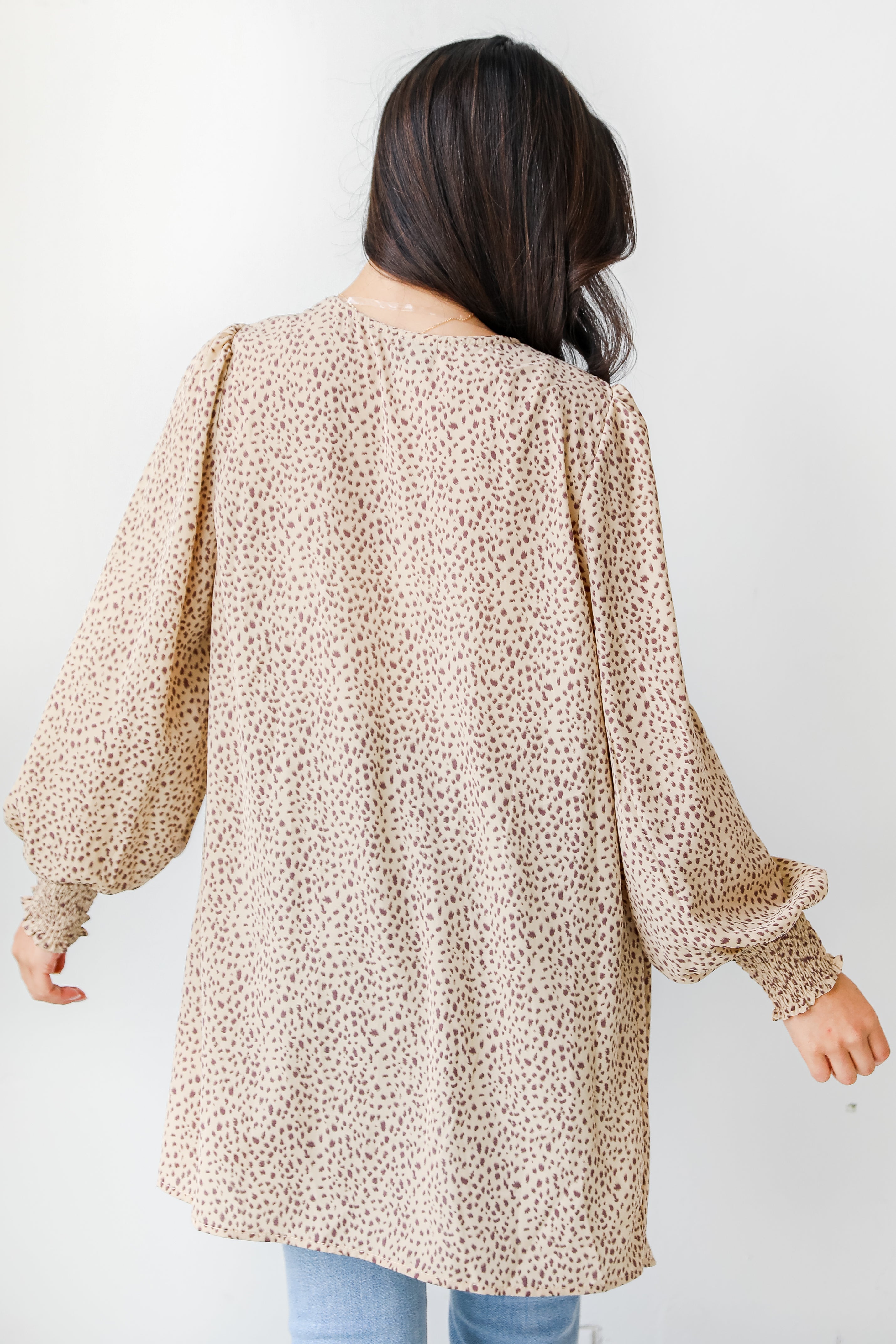 Spotted Kimono back view